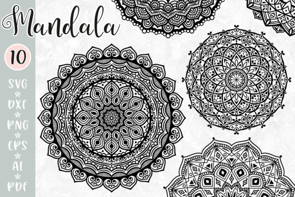 Download Mandala Bundle SVG / Zentangle Cut Files - Cut file Collection