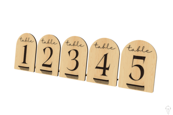 Download Table Sign Laser Cut File | SVG Wedding - Cut file Collection