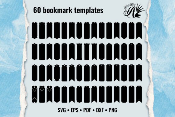 Download 60 Bookmark Templates SVG Cut Files - Cut file Collection