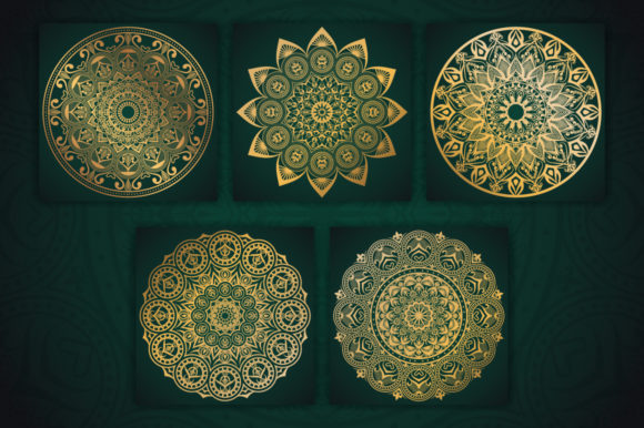 Download Beautiful Golden Mandala Design - Golden mandala Collection