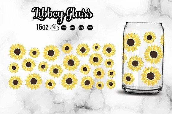 Download Sunflower Libbey Glass Svg Cut Files - Cut file Collection