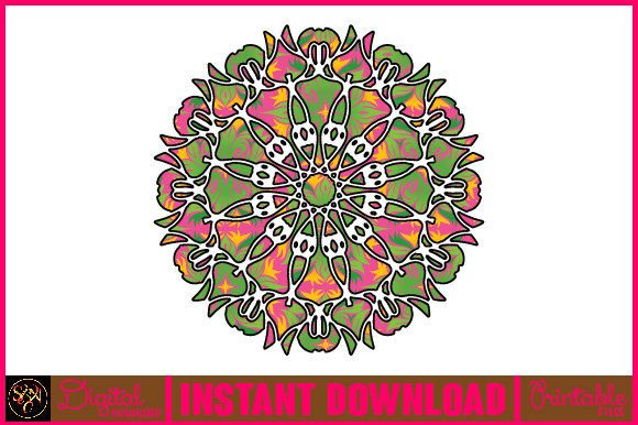 Download Mandala 3D Layered SVG Cut File-200 - Cut file Collection