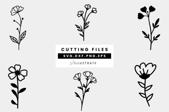 Download Wild Flowers SVG Cut Files | Floral - Cut file Collection